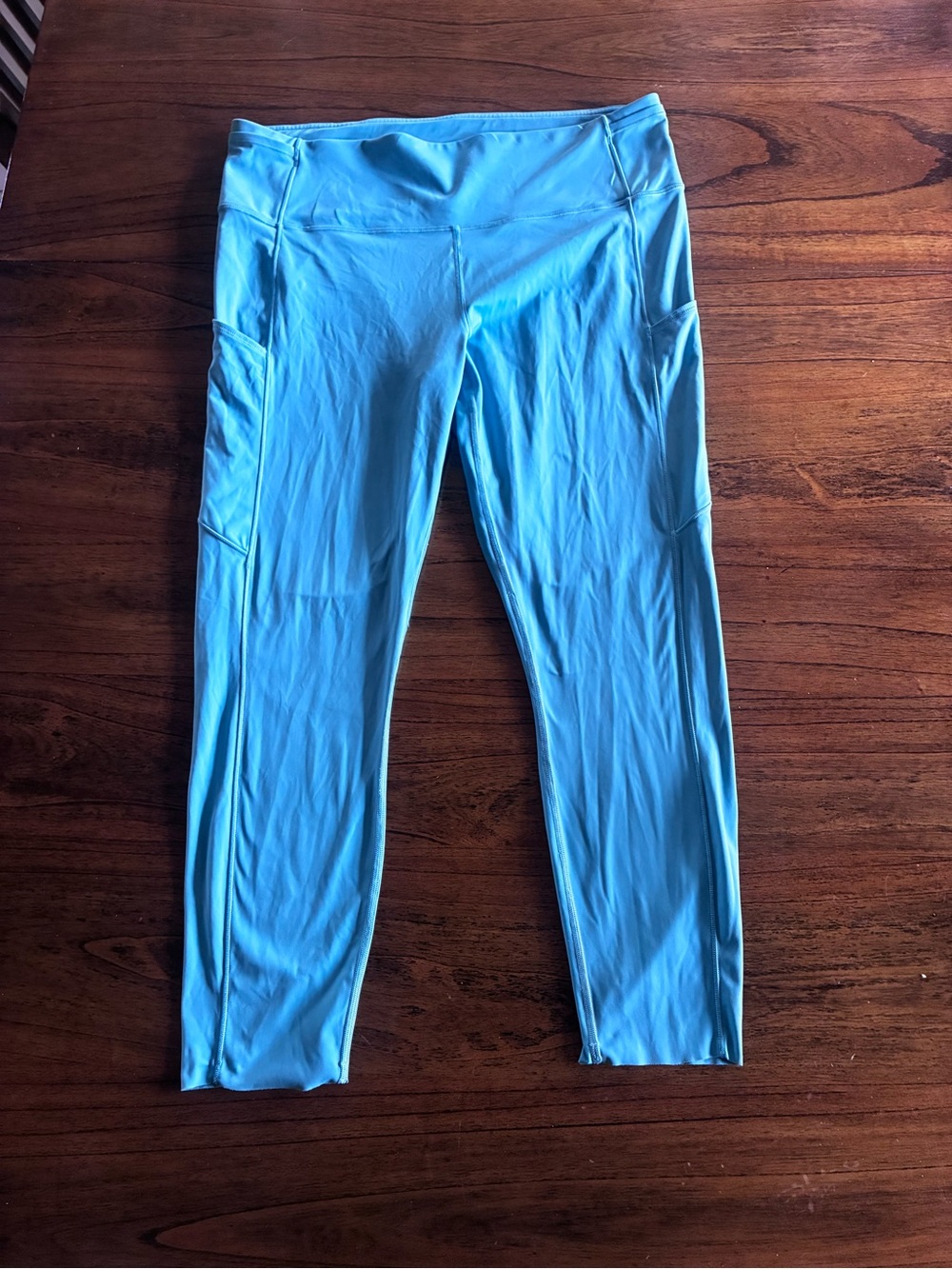 lululemon athletica wunder train Turquoise Performance Leggings 14